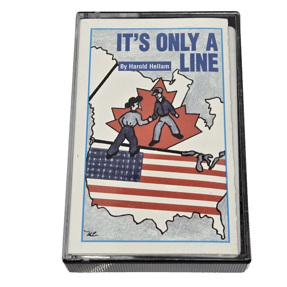 It's Only a Line Vintage Cassette Tape Harold Hellam Canada USA Relations